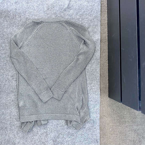 Vince Metallic Drape Front Cardigan - Picture 6 of 6